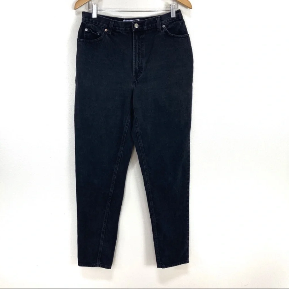 Vintage GAP Slim Fit Tapered Black Mom Jeans Women’s Sz 14 Long